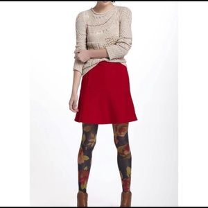 Anthropologie Moth Tan Knit Boho Sweater